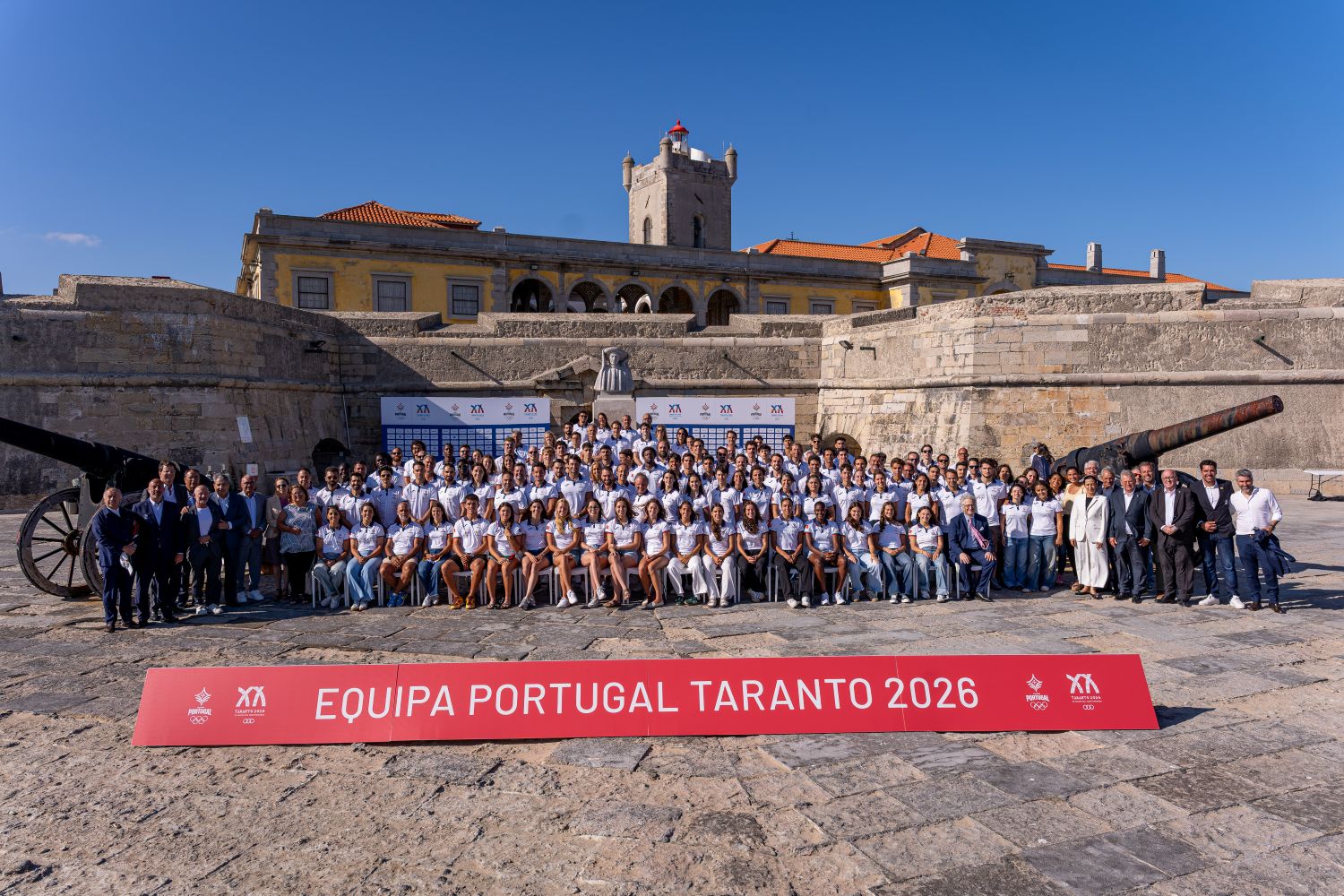 Team Portugal for the Taranto 2026 Mediterranean Games was presented at the São Julião da Barra Fortress